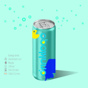 250 ml energy drink mojito frozen original premium aluminium can logo bevereges logo private label logo made in poland